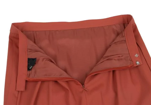 ジャンポールゴルチエ ファムJean Paul GAULTIER FEMME ウールナイロンギボシボタンスカート レンガ40 K-159724_015