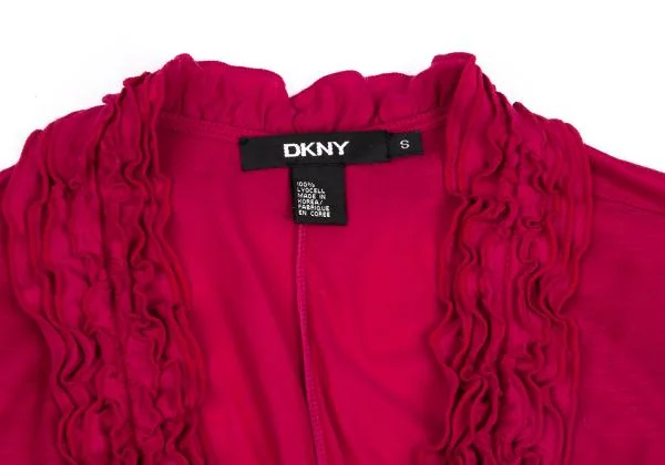 ダナキャランDKNY フリルデザインリヨセルノースリーブ ピンクS K-159731_006