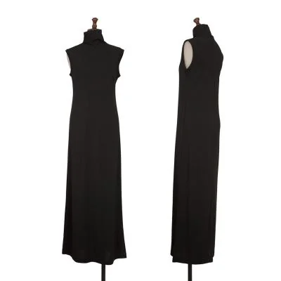 DKNY Rayon Poly Turtleneck Sleeveless Dress