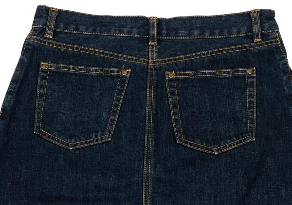 ヴィヴィアンタムVIVIENNETAM ドラゴンエンブロイダリーフリンジデニムスカート インディゴ1 K-159736_012