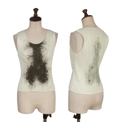 PLEATS PLEASE GUEST ARTIST SERIES NO.4 CAI GUO QIANG Printed Tank Top
