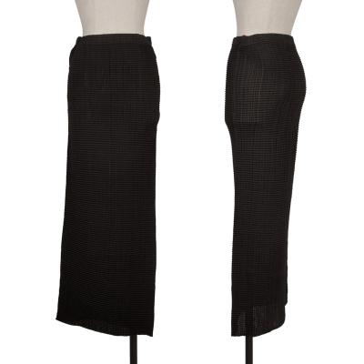 ISSEY MIYAKE Stretch Pleated Long Skirt