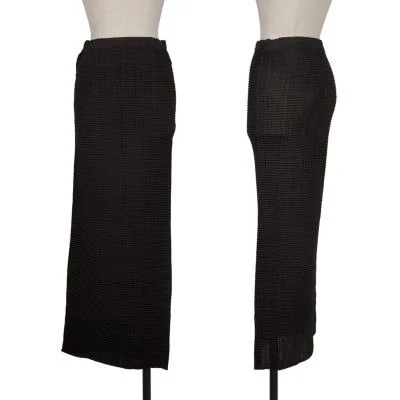 ISSEY MIYAKE Stretch Pleated Long Skirt