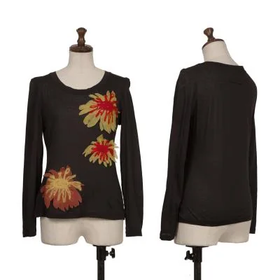 Jean Paul GAULTIER FEMME Floral Patch Cotton T-shirt