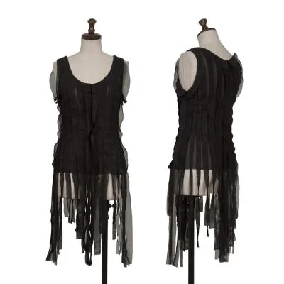 Jean Paul GAULTIER FEMME Taped Fringe Mesh Tank Top