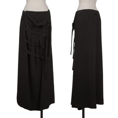 Jean Paul GAULTIER FEMME Belted Shadow Stripe Long Skirt