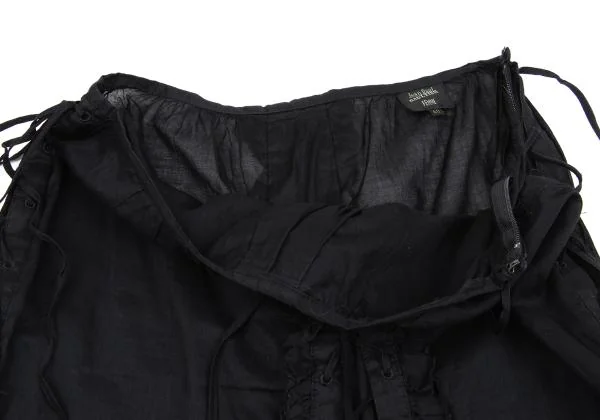 Jean Paul GAULTIER FEMME Lace Up Cotton See-through Skirt K-159760_007