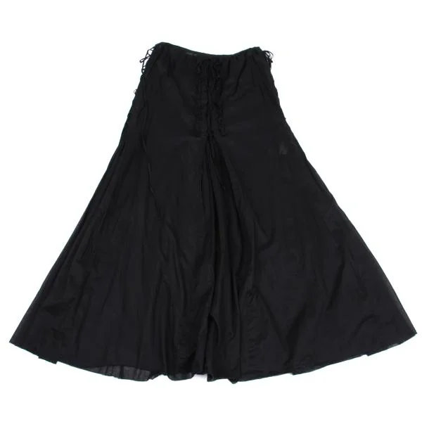 Jean Paul GAULTIER FEMME Lace Up Cotton See-through Skirt K-159760_012