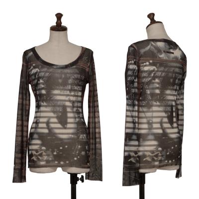Jean Paul GAULTIER PARIS Paris Graphic Stripe Printed T-shirt
