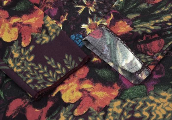 ジャンポールゴルチエJean Paul GAULTIER PARIS フローラルプリント七分袖カットソー 紫マルチ40 K-159764_008