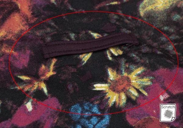 ジャンポールゴルチエJean Paul GAULTIER PARIS フローラルプリント七分袖カットソー 紫マルチ40 K-159764_014