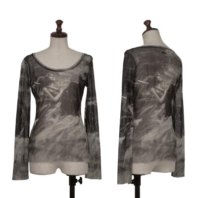 Jean Paul GAULTIER Greek Goddess Printed Mesh T-shirt