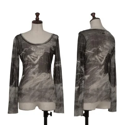 Jean Paul GAULTIER Greek Goddess Printed Mesh T-shirt