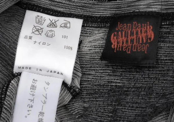 ジャンポールゴルチエJean Paul GAULTIER ギリシャ女神プリントパワーネットカットソー グレー40 K-159766_017