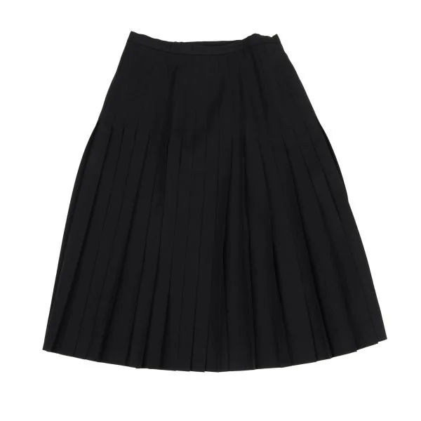 MARGARET HOWELL Pleated Wool Wrap Skirt K-159775_008