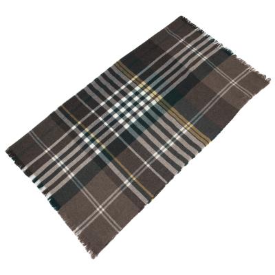 MAX MARA WEEKEND Wool Fringe Check Stole