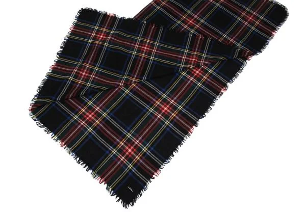 tricot COMME des GARCONS Check Fringe Stole K-159784_002