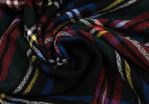tricot COMME des GARCONS Check Fringe Stole K-159784_004