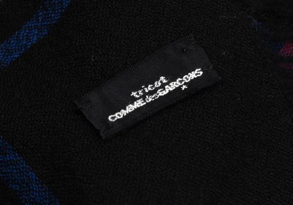 tricot COMME des GARCONS Check Fringe Stole K-159784_005