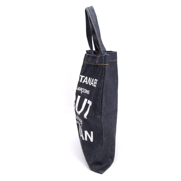 JUNYA WATANABE Logo Printed Denim Tote Bag K-159785_002