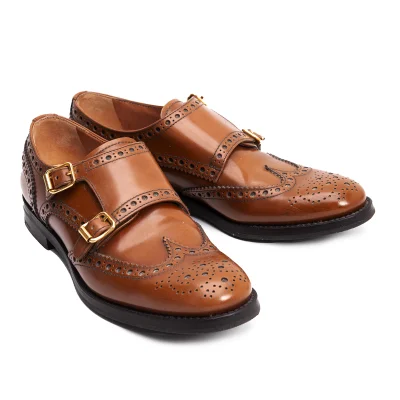 Church's LANA R Double Monk Strap Medallion Leather Shoes
