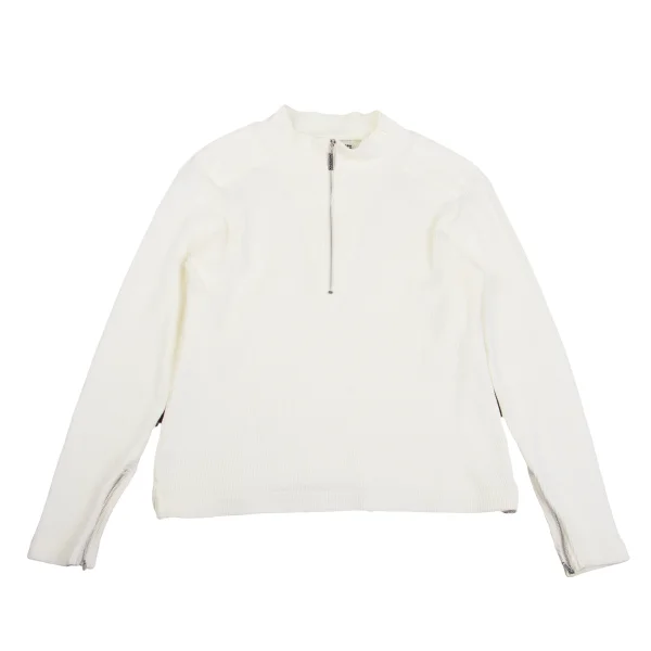 Jean Paul GAULTIER HOMME objet 1/2 Zipper Waffle Top Ivory F K-159793_001