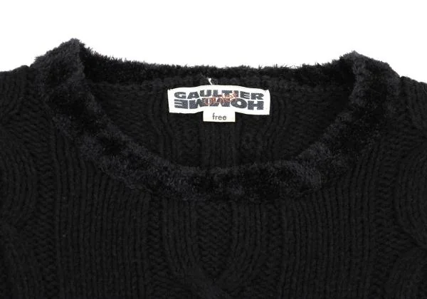 Jean Paul GAULTIER HOMME objet Cable Wool Acrylic Knit Sweater K-159794_003