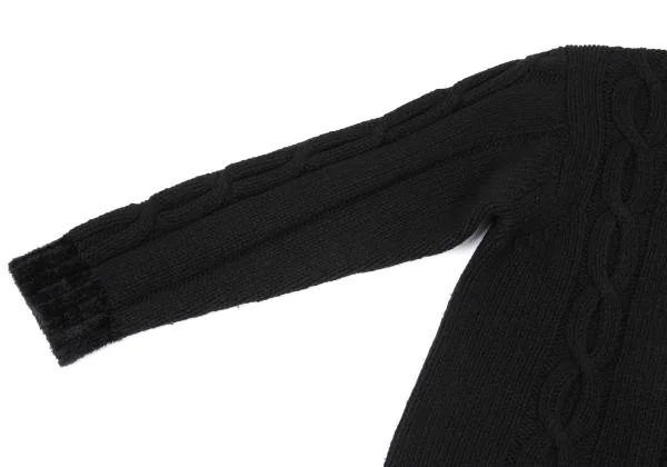 Jean Paul GAULTIER HOMME objet Cable Wool Acrylic Knit Sweater K-159794_004