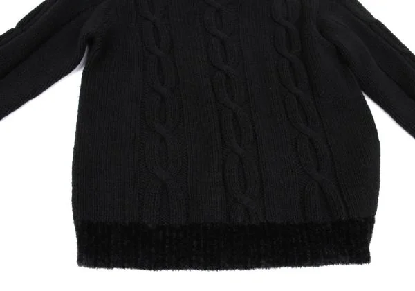 Jean Paul GAULTIER HOMME objet Cable Wool Acrylic Knit Sweater K-159794_006