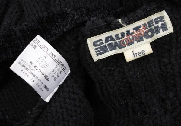 Jean Paul GAULTIER HOMME objet Cable Wool Acrylic Knit Sweater K-159794_015