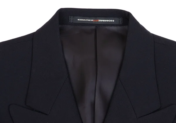 Jean Paul GAULTIER HOMME objet Wool Rayon Double-breasted Jacket K-159797_003