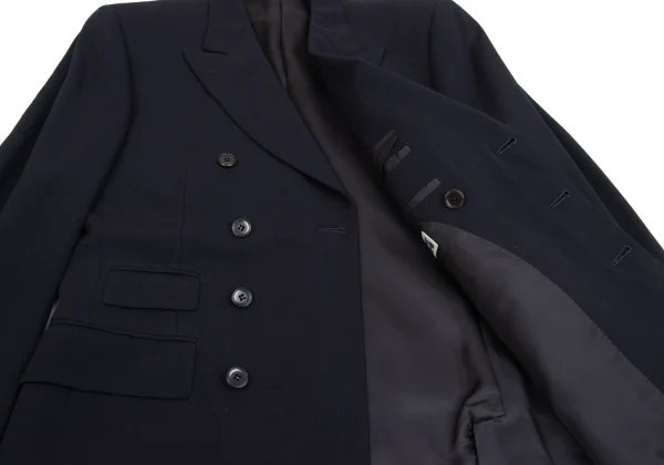 Jean Paul GAULTIER HOMME objet Wool Rayon Double-breasted Jacket K-159797_011