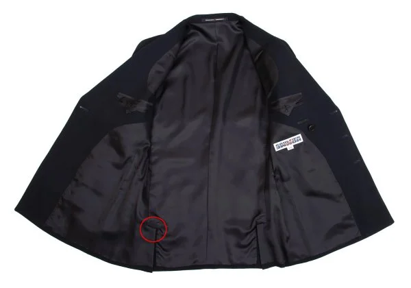Jean Paul GAULTIER HOMME objet Wool Rayon Double-breasted Jacket K-159797_012