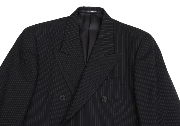 Jean Paul GAULTIER HOMME objet Wool Striped Double-breasted Jacket K-159798_002