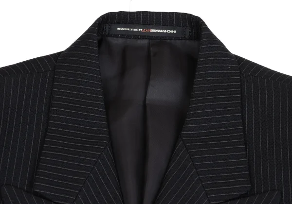 Jean Paul GAULTIER HOMME objet Wool Striped Double-breasted Jacket K-159798_003