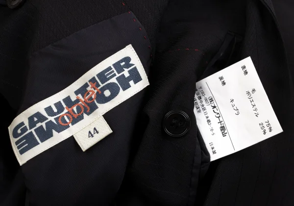 Jean Paul GAULTIER HOMME objet Wool Poly Striped Jacket K-159799_019
