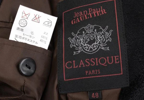 Jean Paul GAULTIER CLASSIQUE Wool Rayon Jacquard Jacket K-159802_018