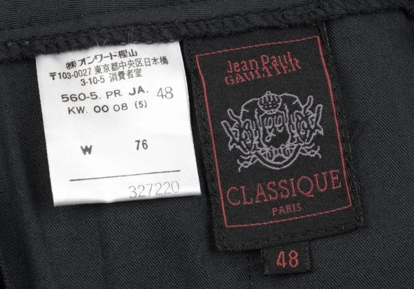 Jean Paul GAULTIER CLASSIQUE Wool Rayon Jacquard Pants K-159803_015