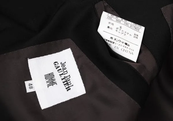 Jean Paul GAULTIER HOMME Wool Poly Double Breasted Jacket K-159805_019