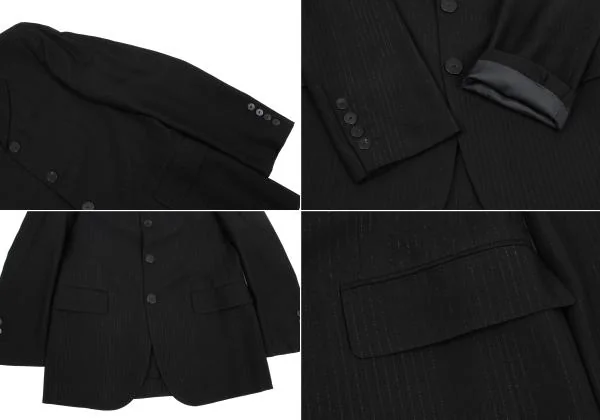 Jean Paul GAULTIER HOMME Rayon Blend Glitter Stripe Jacket & Pants K-159810_005