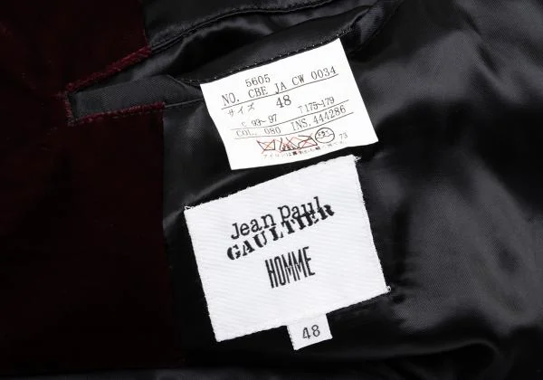 Jean Paul GAULTIER HOMME Velvet Shawl Collar Jacket K-159811_015