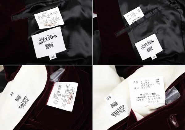 Jean Paul GAULTIER HOMME Velvet Jacket & Pants K-159813_017