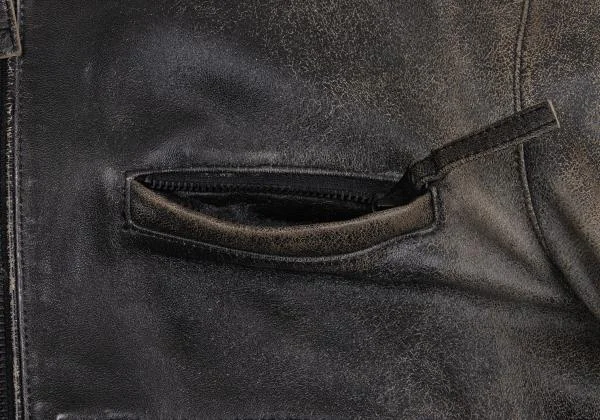 Jean Paul GAULTIER HOMME Crack Lamb Leather Racing Jacket K-159820_009