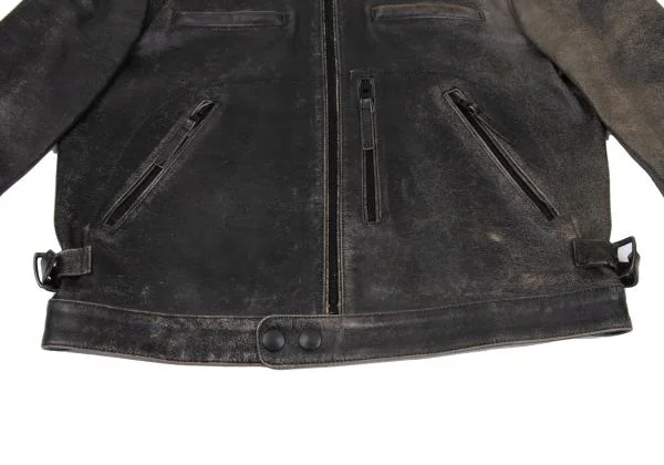 Jean Paul GAULTIER HOMME Crack Lamb Leather Racing Jacket K-159820_014