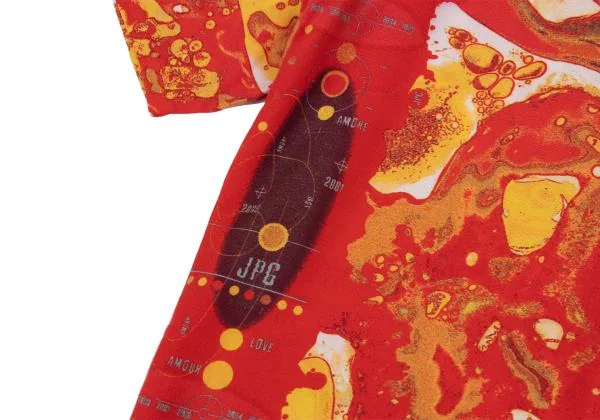 Jean Paul GAULTIER PARIS Rayon Bubble Printed Short Sleeve Shirt K-159822_008
