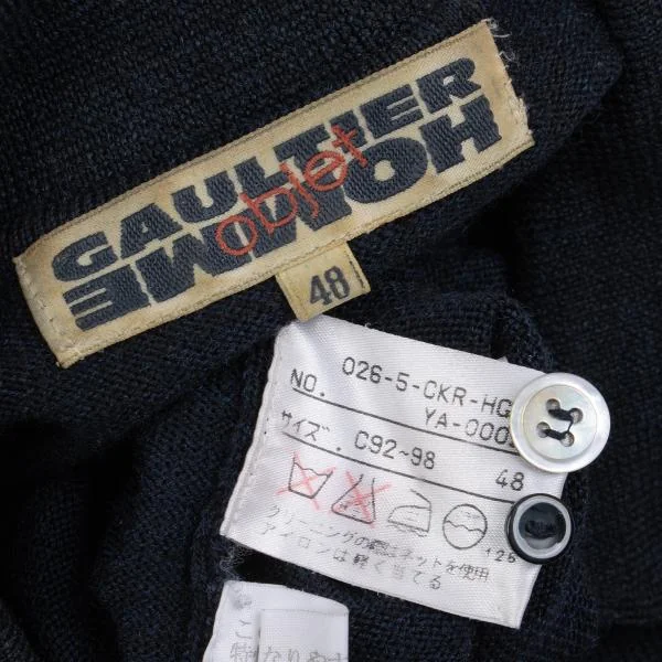 Jean Paul GAULTIER HOMME objet Wool Knit Pullover Shirt K-159823_016