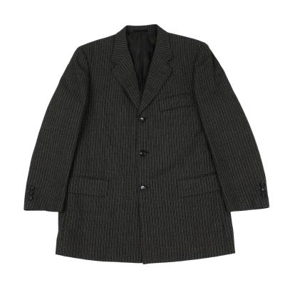 COMME des GARCONS HOMME Wool Striped Weave Jacket