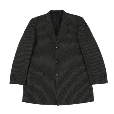 COMME des GARCONS HOMME Wool Striped Weave Jacket