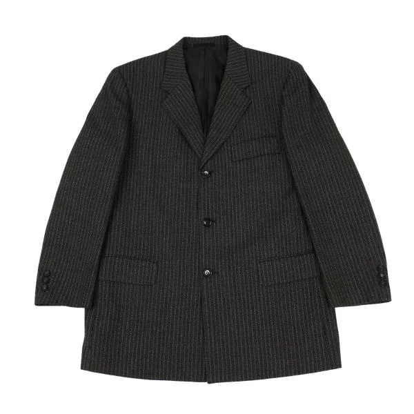 COMME des GARCONS HOMME Wool Striped Weave Jacket & Pants K-159831_002