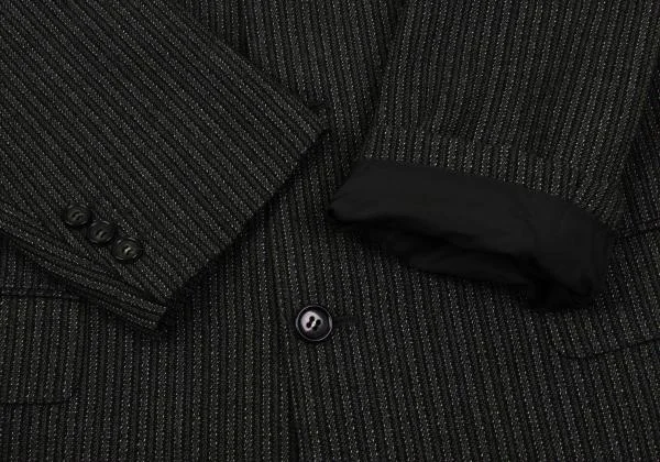 COMME des GARCONS HOMME Wool Striped Weave Jacket & Pants K-159831_006